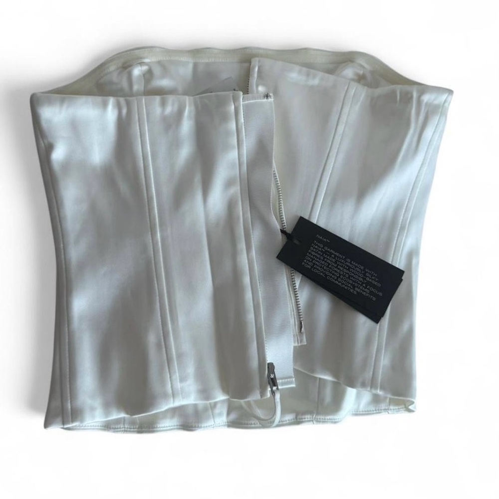 Aritzia Cream Corset Blouse